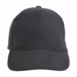 Casquette en coton épais brossé, 5 panneaux, fermeture en métal 8