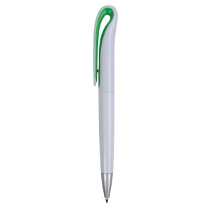 Stylo à bille en plastique avec courbe en forme de pince 8