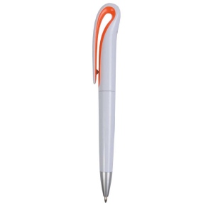Stylo à bille en plastique avec courbe en forme de pince 9