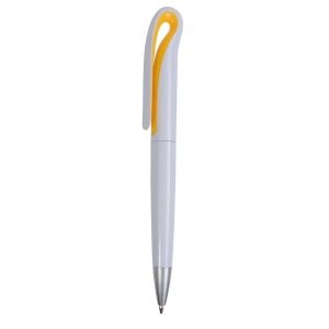 Stylo à bille en plastique avec courbe en forme de pince 10