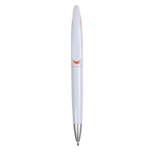 Stylo à bille en plastique avec courbe en forme de pince 3