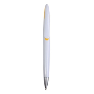 Stylo à bille en plastique avec courbe en forme de pince 4