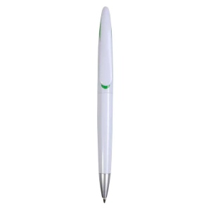 Stylo à bille en plastique avec courbe en forme de pince