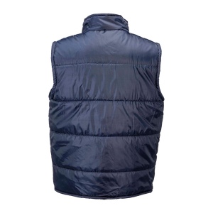 Veste rembourrée sans manche en polyester doublé avec 2 poches latérales, avec fermeture é 4