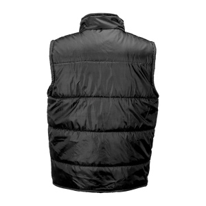 Veste rembourrée sans manche en polyester doublé avec 2 poches latérales, avec fermeture é 5