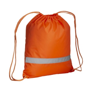 Sac à dos en polyester 210T avec bande réfléchissante, fermeture réglable à cordon 3