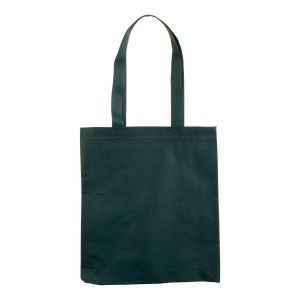 Shopper avec soufflet en TNT 80g/m2 thermosoudé, anses longues 18