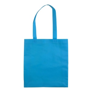 Shopper avec soufflet en TNT 80g/m2 thermosoudé, anses longues 28
