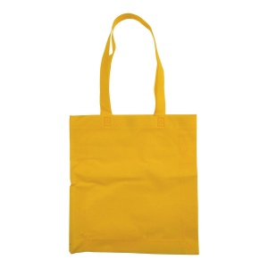 Shopper avec soufflet en TNT 80g/m2 thermosoudé, anses longues 38