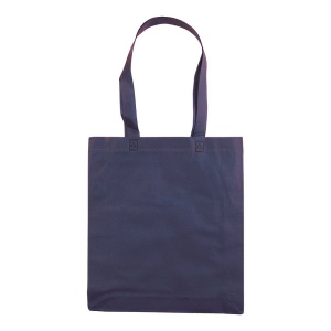 Shopper avec soufflet en TNT 80g/m2 thermosoudé, anses longues 40