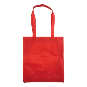 Shopper avec soufflet en TNT 80g/m2 thermosoudé, anses longues 44