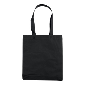Shopper avec soufflet en TNT 80g/m2 thermosoudé, anses longues 46