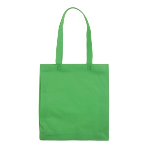 Shopper avec soufflet en TNT 80g/m2 thermosoudé, anses longues 20