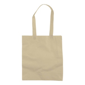 Shopper avec soufflet en TNT 80g/m2 thermosoudé, anses longues 26