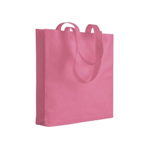 Shopper avec soufflet en TNT 80g/m2 thermosoudé, anses longues 8