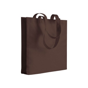 Shopper avec soufflet en TNT 80g/m2 thermosoudé, anses longues 5