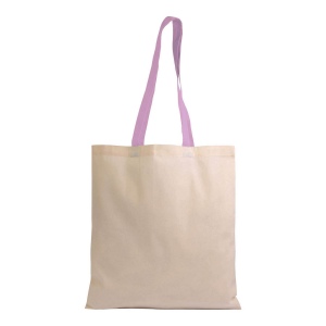 Shopper en coton naturel 135 g/m2, anses longues colorées 13