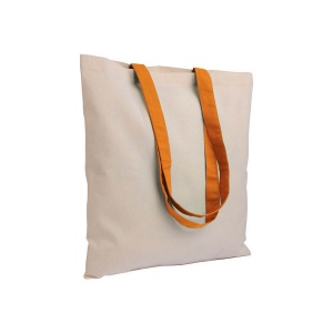 Shopper en coton naturel 135 g/m2, anses longues colorées 4