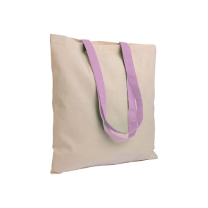 Shopper en coton naturel 135 g/m2, anses longues colorées 3