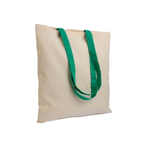 Shopper en coton naturel 135 g/m2, anses longues colorées 7