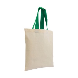 Shopper mini en coton naturel 135 g/m2, anses courtes colorées 22