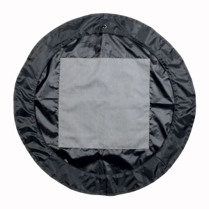 Tapis repose-pieds en polyester repliable et transformable en sac pour vetements humides ( 4