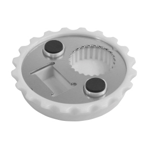 Ouvre-bouteille et dévisse-bouchons en forme de bouchon en ABS et métal avec magnets 23