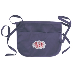 Tablier de bar 20 % coton/80 % polyester (180g/m2), 49x34 cm avec 3 poches frontales 8