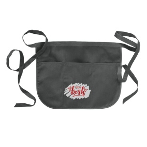 Tablier de bar 20 % coton/80 % polyester (180g/m2), 49x34 cm avec 3 poches frontales 9