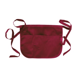 Tablier de bar 20 % coton/80 % polyester (180g/m2), 49x34 cm avec 3 poches frontales 2