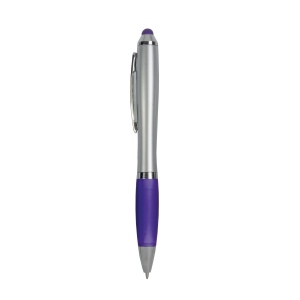 Stylo en plastique pour écran tactile avec grip coloré 11
