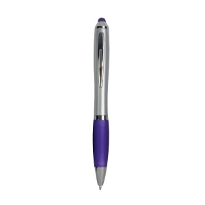 Stylo en plastique pour écran tactile avec grip coloré 2