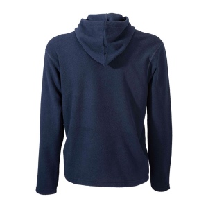Sweat homme à fermeture éclair en micropolaire 180 g/m2 avec capuche et poche frontale kan 4
