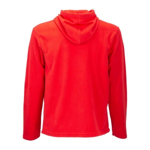 Sweat homme à fermeture éclair en micropolaire 180 g/m2 avec capuche et poche frontale kan 5