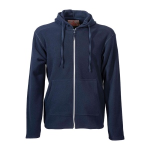 Sweat homme à fermeture éclair en micropolaire 180 g/m2 avec capuche et poche frontale kan 2