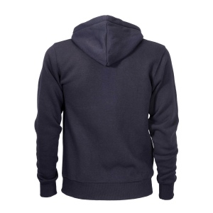 Sweat homme à fermeture éclair 60% coton, 40% polyester 20 g/m2 avec capuche et 2 poches f 6