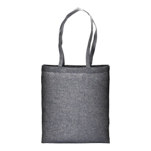 Shopper en coton recyclé  150 g/m, effet mélange, anses longues 30