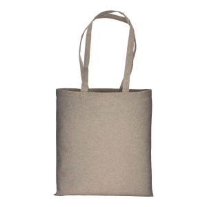 Shopper en coton recyclé  150 g/m, effet mélange, anses longues 16