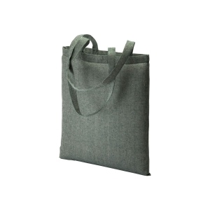 Shopper en coton recyclé  150 g/m, effet mélange, anses longues 11