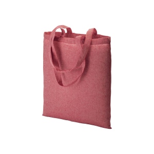 Shopper en coton recyclé  150 g/m, effet mélange, anses longues 5