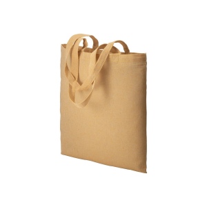 Shopper en coton recyclé  150 g/m, effet mélange, anses longues 9