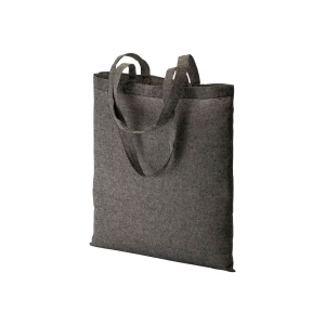 Shopper en coton recyclé  150 g/m, effet mélange, anses longues 13