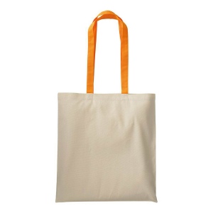 Shopper en coton naturel 220 g/m2, anses longues colorées 13