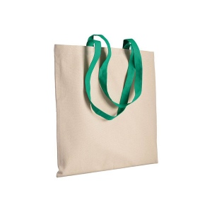 Shopper en coton naturel 220 g/m2, anses longues colorées 6