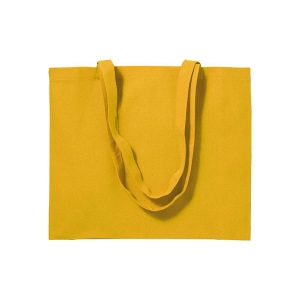 Shopper avec soufflet en coton 200 g/m2, anses longues 18