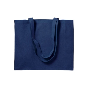Shopper avec soufflet en coton 200 g/m2, anses longues 22