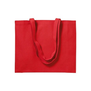 Shopper avec soufflet en coton 200 g/m2, anses longues 24
