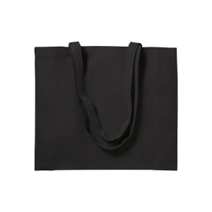 Shopper avec soufflet en coton 200 g/m2, anses longues 27