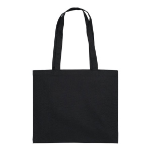 Shopper avec soufflet en coton 200 g/m2, anses longues 28