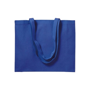 Shopper avec soufflet en coton 200 g/m2, anses longues 12